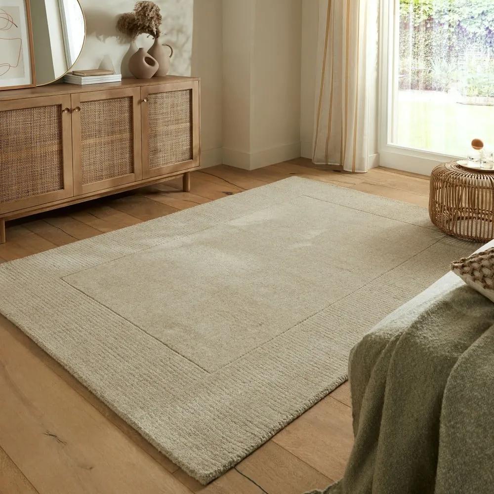 Tappeto in lana beige 160x230 cm - Flair Rugs