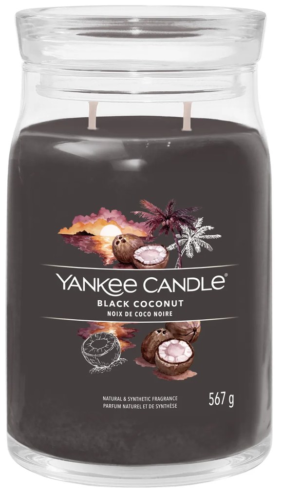 Black Coconut, candela in giara grande Yankee Candle