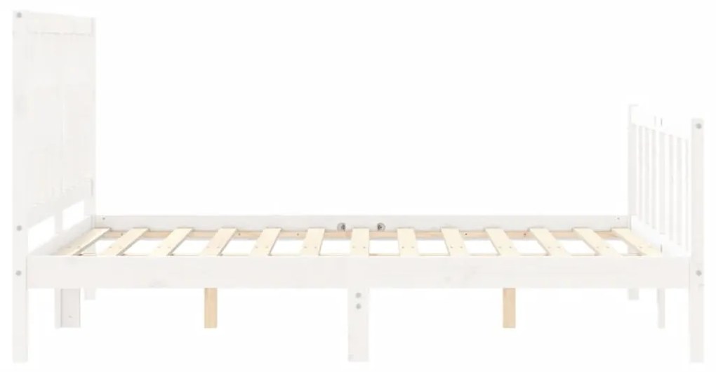 Giroletto con Testiera Bianco Small Double Legno Massello