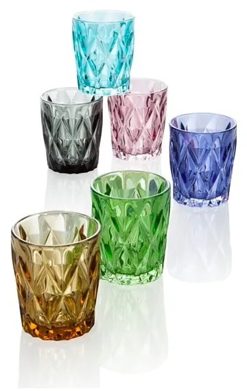 Set di 6 bicchieri , 270 ml Diamante - Brandani