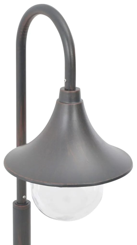 Lampione da Giardino E27 120 cm in Alluminio Bronzo