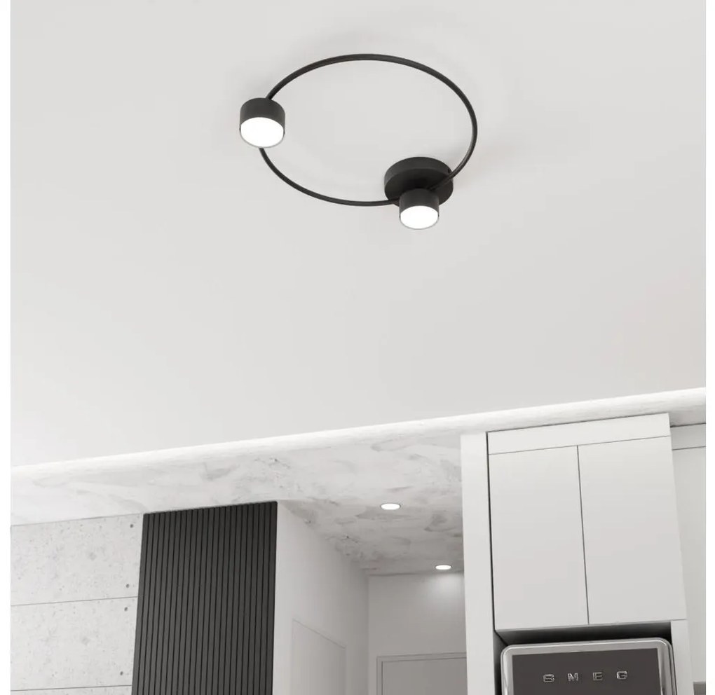 Plafoniera LUCIO 2xGX53/12W/230V nero