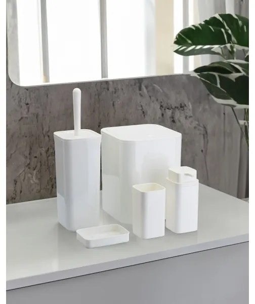 Set da bagno SIERRA 5 pz bianco