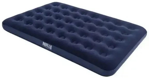 Materasso gonfiabile floccato airbed blu 203x152x22