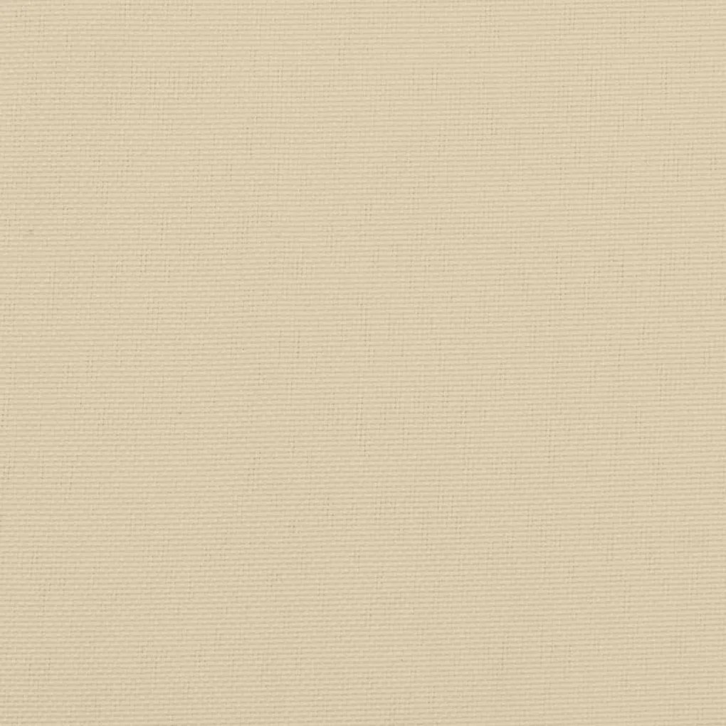 Cuscini per Sedie 4 pz Beige 120x50x3 cm in Tessuto