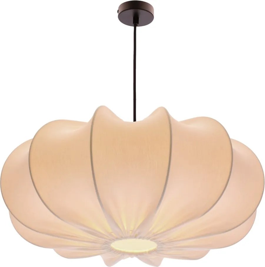 Lampadario bianco con paralume in tessuto ø 52 cm Cafee – Candellux Lighting