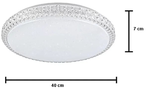 Lampada da soffitto LED dimmerabile IRINA LED/48W/230V con telecomando