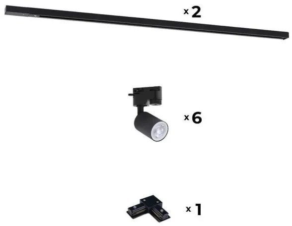 Zuma Line 3016 - Faretto per sistema a binario REFLEKTOR 6xGU10/10W/230V