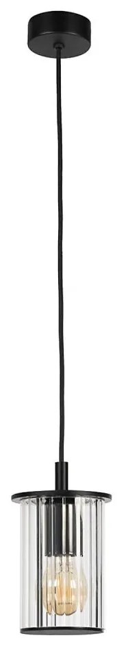 Argon 8751 - Lampadario da esterno a sospensione con filo NORFOLK 1xE27/15W/230V IP44 nero