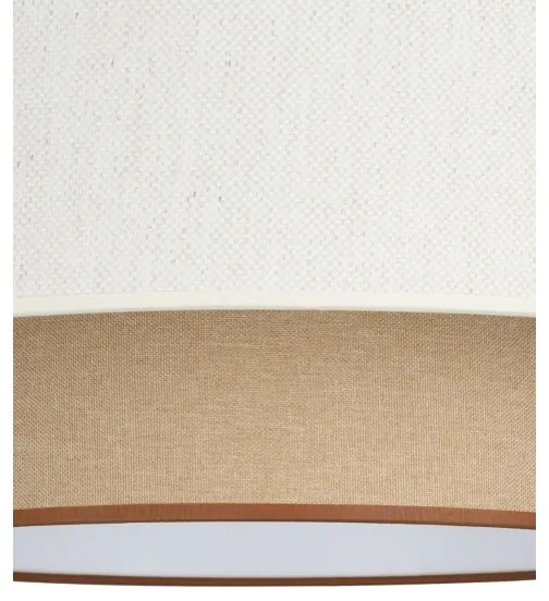 Plafoniera NATIA 1xE27/60W/230V Ø 45 cm bianco/marrone