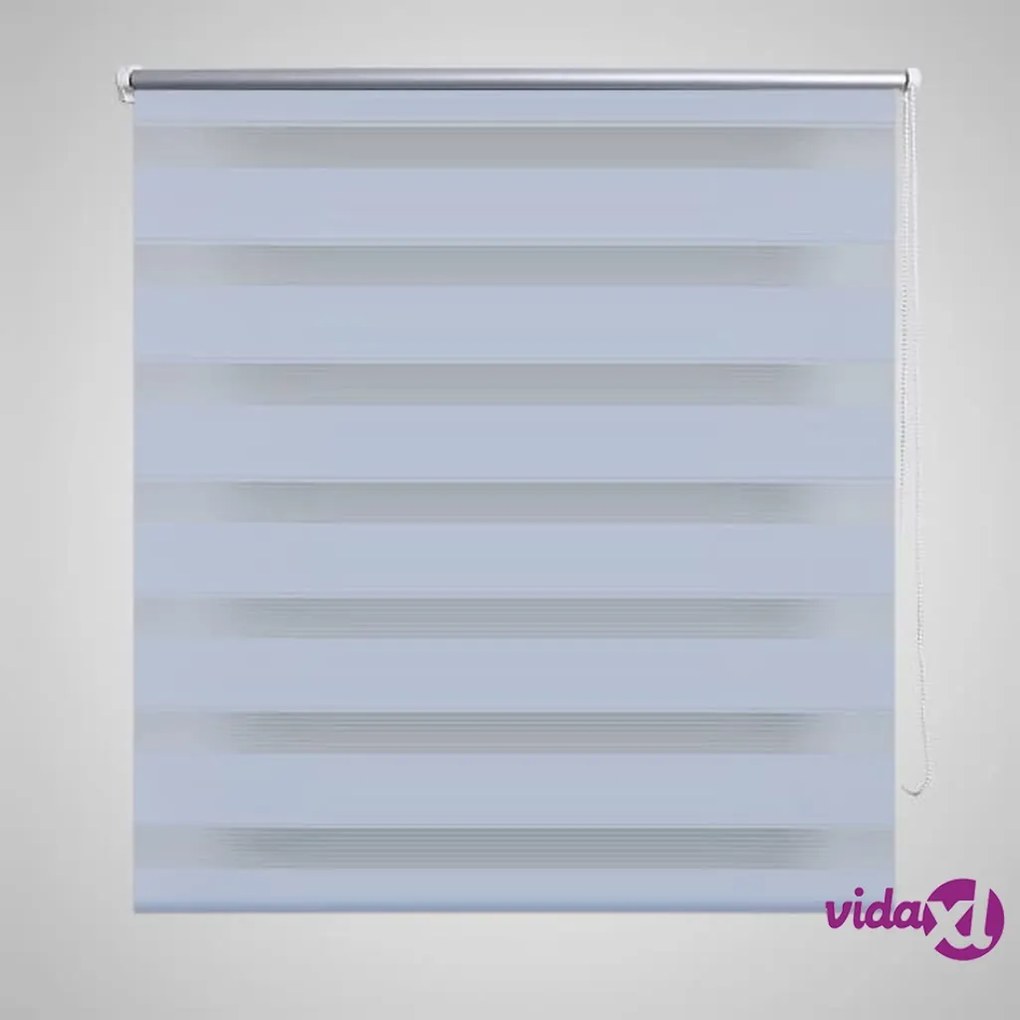 vidaXL Tenda a rullo oscurante zebra 80x175cm bianca