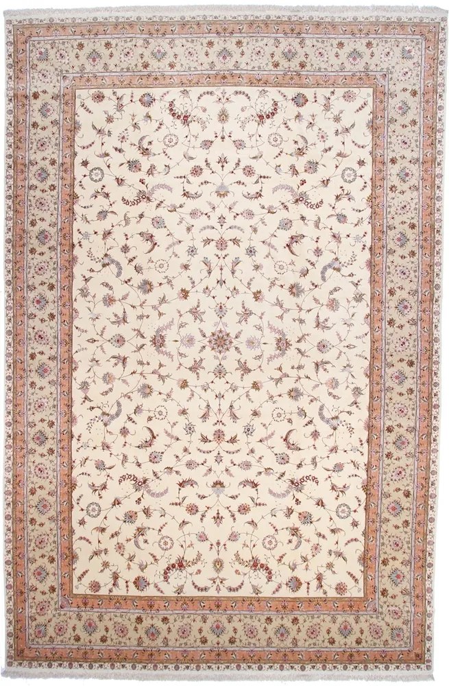 Tabriz Tappeto persiano 390 x 600 Grigio (Iran) Annodato A Mano