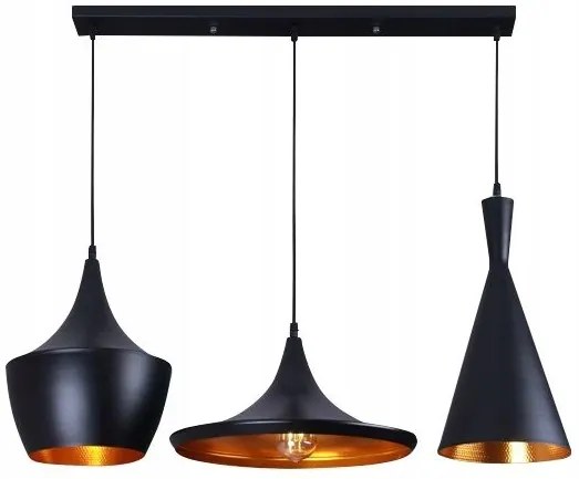 Lampada da soffitto COSTA SET CP Nera