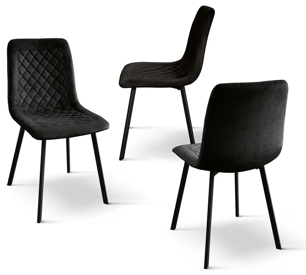 AULENA - sedia di design moderno in velluto