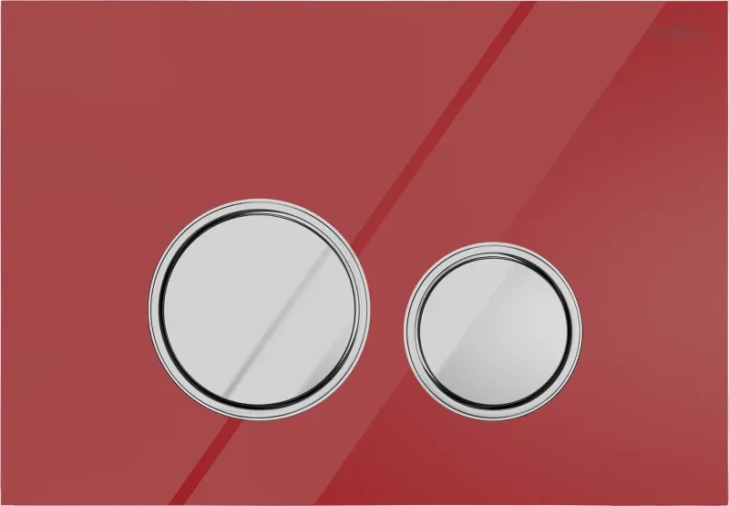 Mexen Fenix 06 pulsante di scarico, rosso - 600627