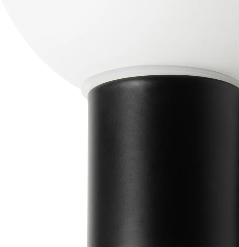 Applique da parete moderna nera IP44 - Cederic Up