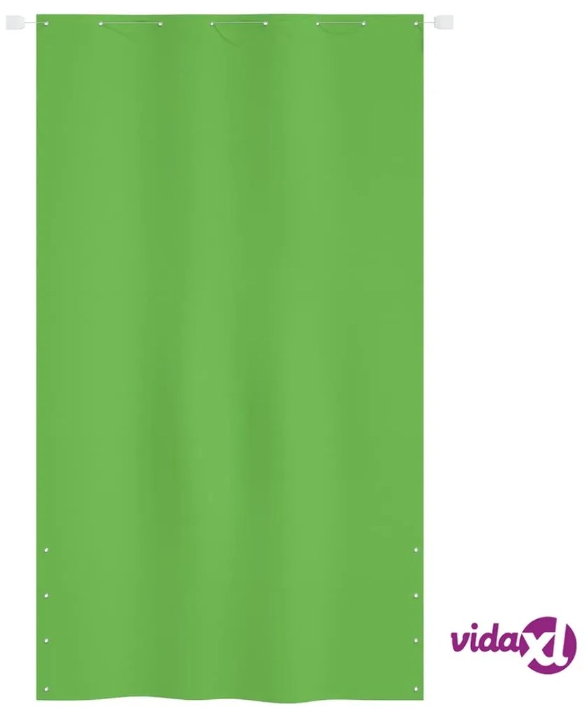 vidaXL Paravento per Balcone Verde Chiaro 140x240 cm in Tessuto Oxford