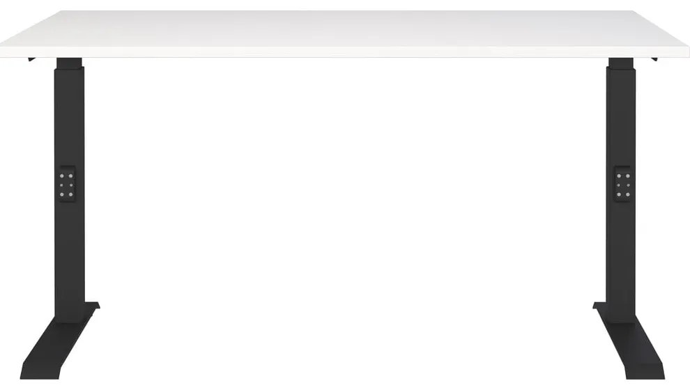 Tavolo da lavoro regolabile in altezza con piano bianco 80x140 cm Downey - Germania