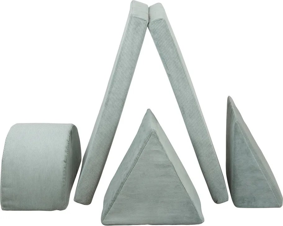 Set per psicomotricità azzurro in velluto a coste Bloque Montessori – Little Nice Things