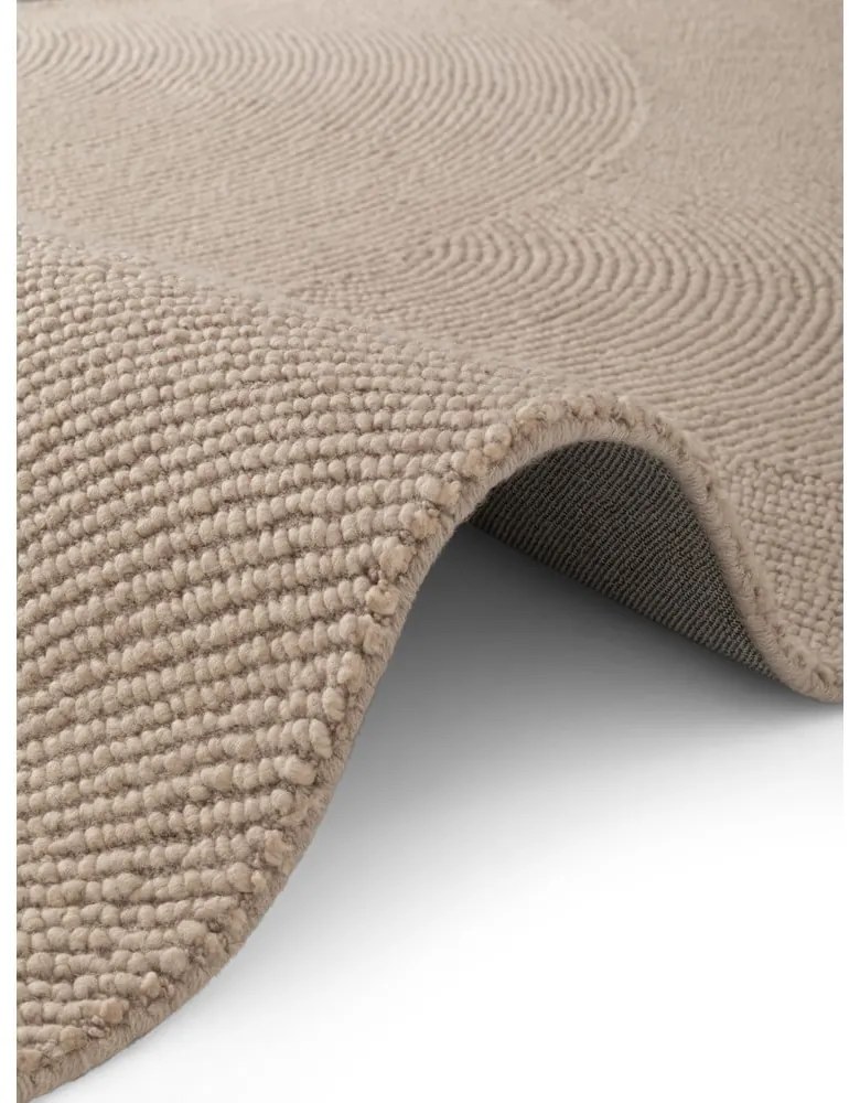 Tappeto beige in lana tessuto a mano 160x230 cm Eleni Light Beige – Hanse Home