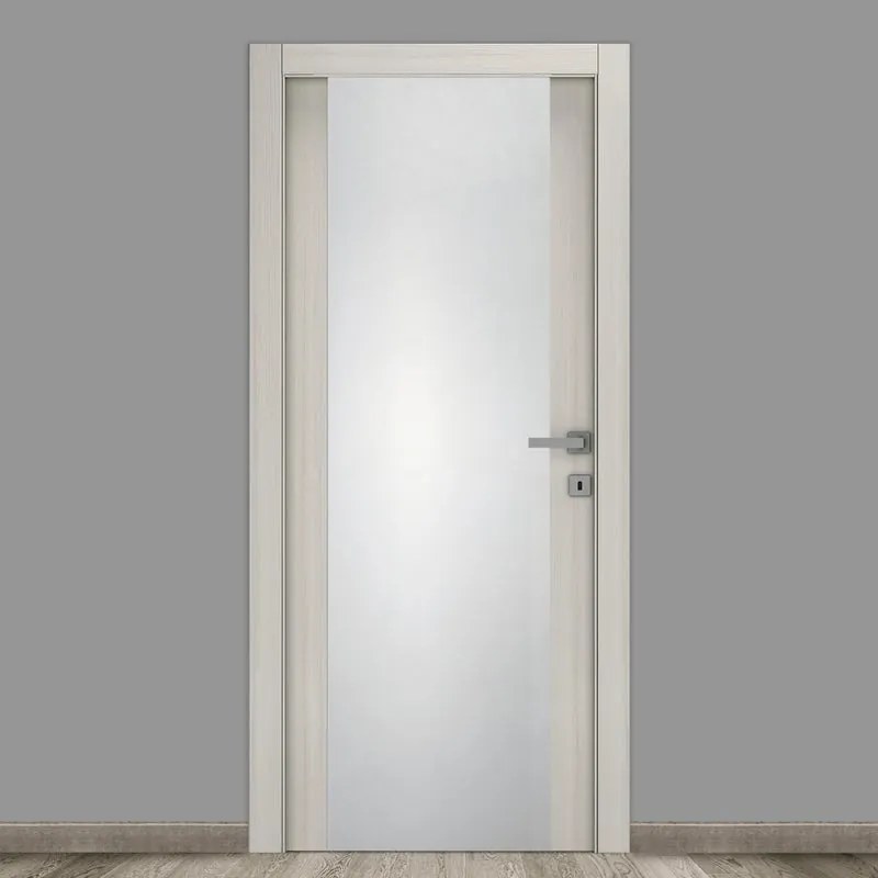 Porta interna a battente Oxford Vetrata in vetro colore palissandro, L 70 x H 210 cm, apertura reversibile