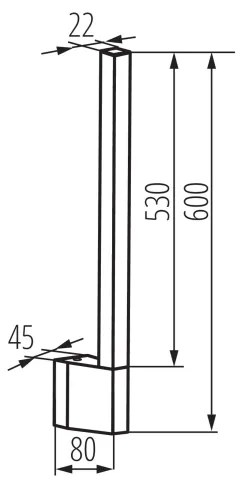 Kanlux 38891 - Applique a LED da esterno YALTE LED/8W/230V 3000K IP54 nero