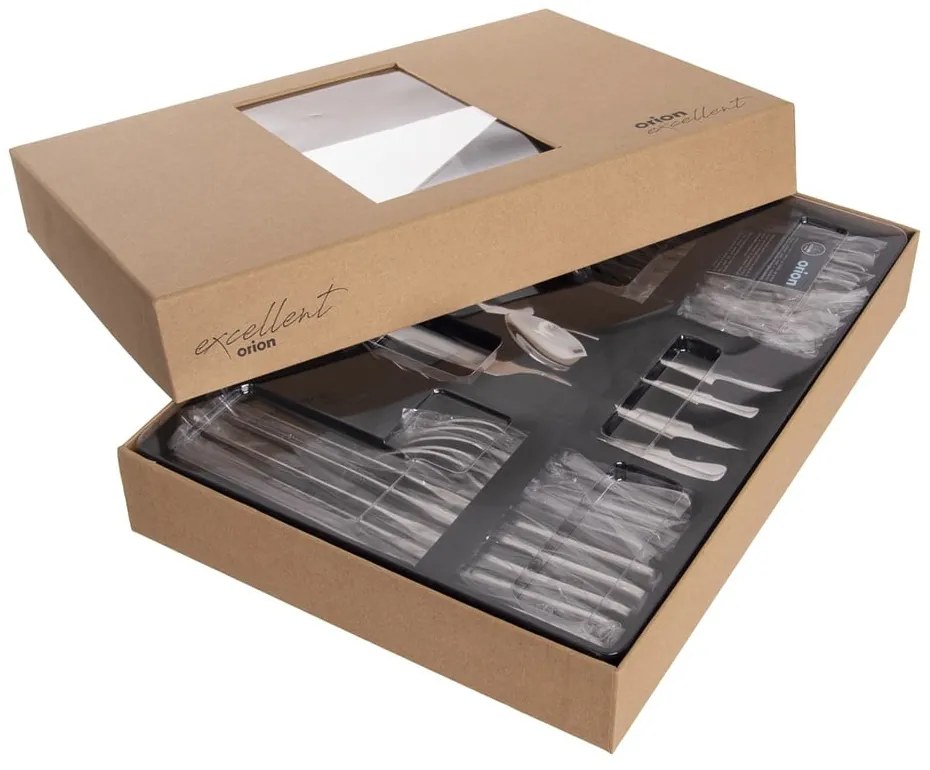 Posate argentate in acciaio inox 24 pz Mirror – Orion