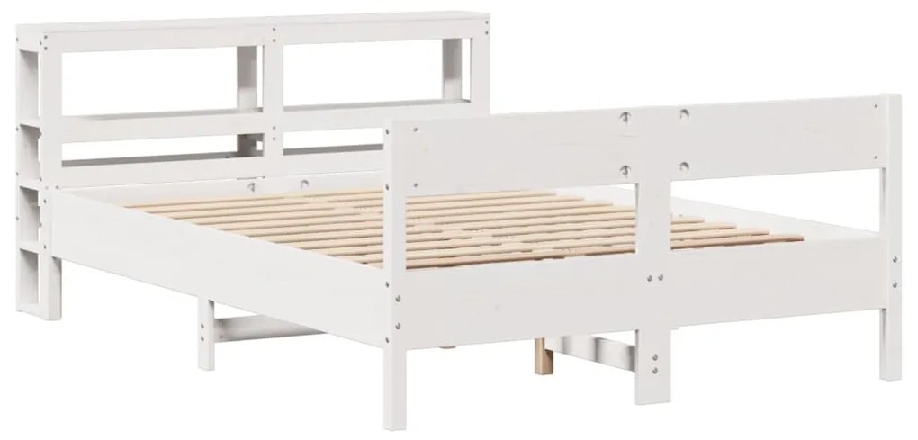 Letto senza materasso bianco 140x200 cm legno massello di pino