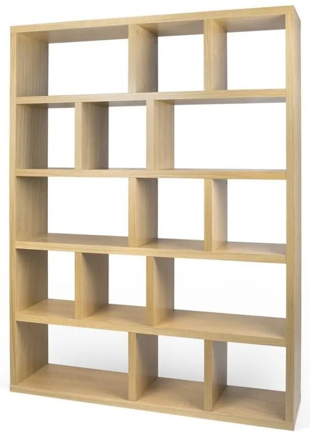 Libreria color legno effetto rovere 150x198 cm Berlin - TemaHome