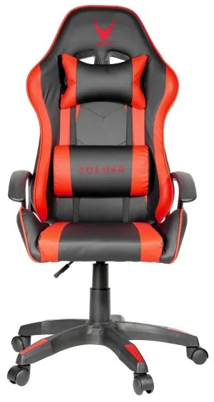 Sedia da gioco VARR Zolder nero/rosso