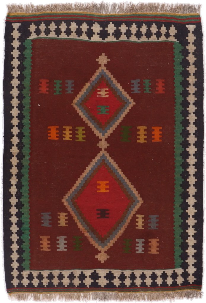 Kilim Tappeto persiano 140 x 110 (Iran) Tessuto A Mano