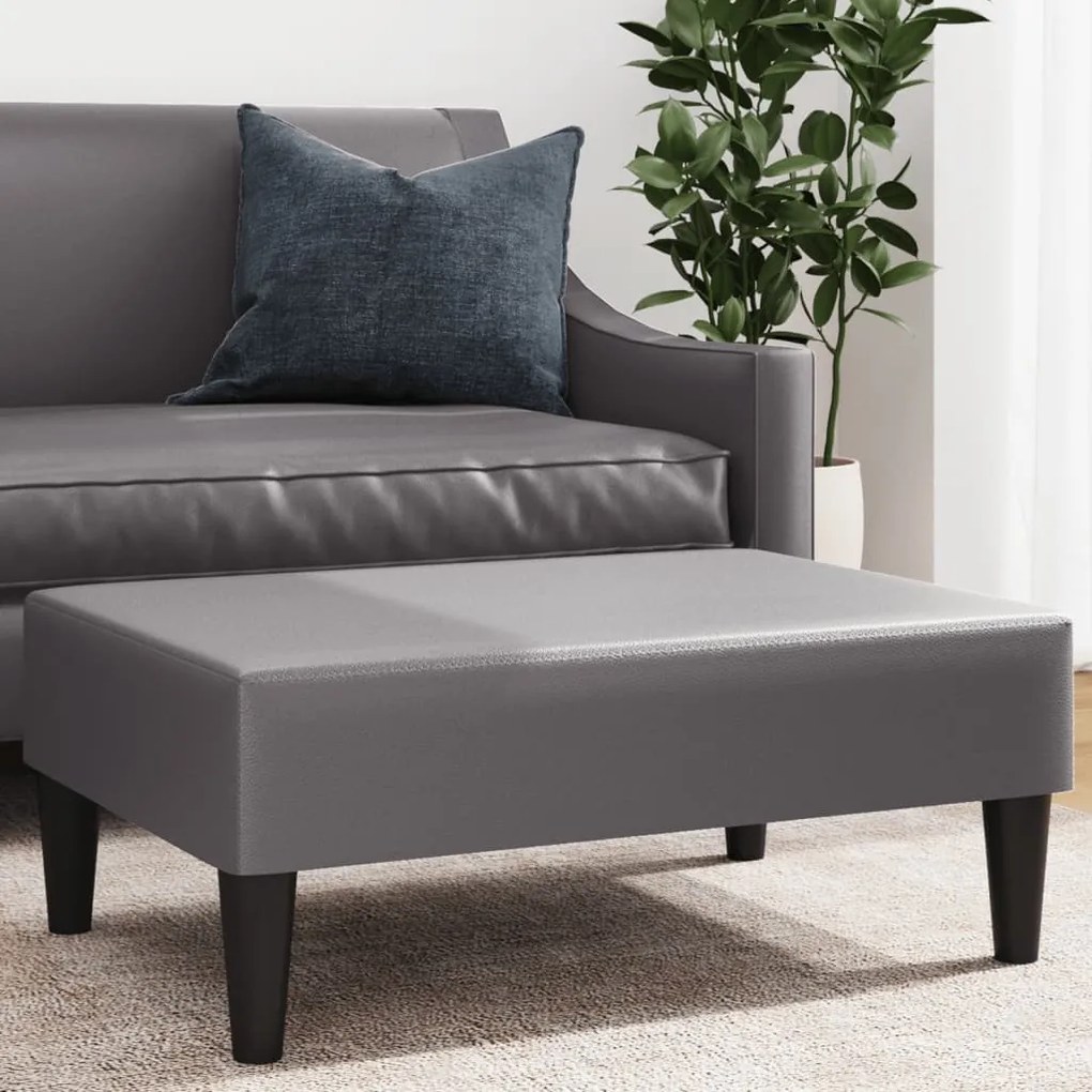 Poggiapiedi Grigio 77x55x31 Cm İn Similpelle /