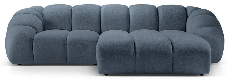 Divano angolare blu (con penisola a destra) Diana – Micadoni