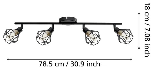 Eglo 32767 - Luce Spot a LED ZAPATA 4xG9/3W/230V