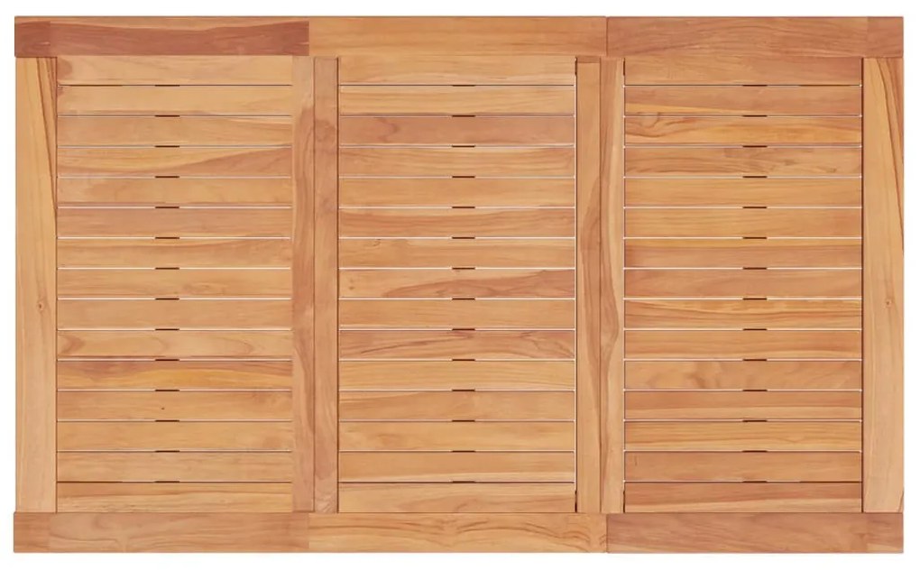 Tavolo da pranzo da giardino 150x90x75cm legno massello di teak