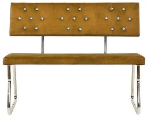 Panca 110 cm in Velluto Marrone
