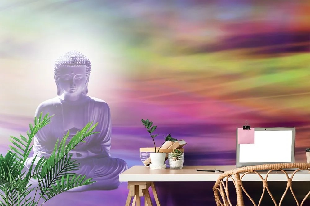 Carta da parati autoadesiva – Buddha su sfondo astratto