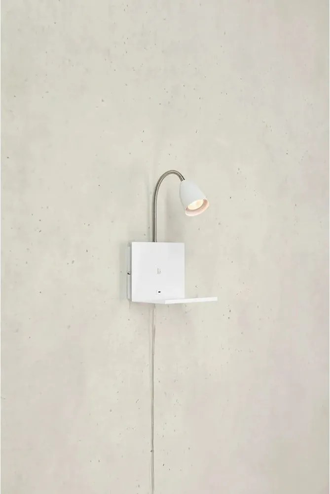 Lampada da parete bianca Cuarto – Markslöjd