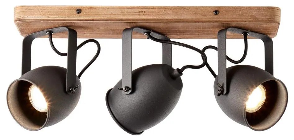 Brilliant - Faretto CROWTON 3xGU10/6W/230V, finitura pino