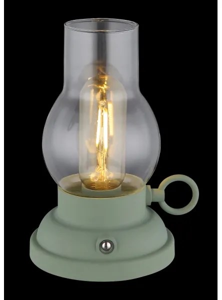 Globo 58016B - Lampada da tavolo LED dimmerabile PETRO LED/1W/3,7V 1200mAh verde