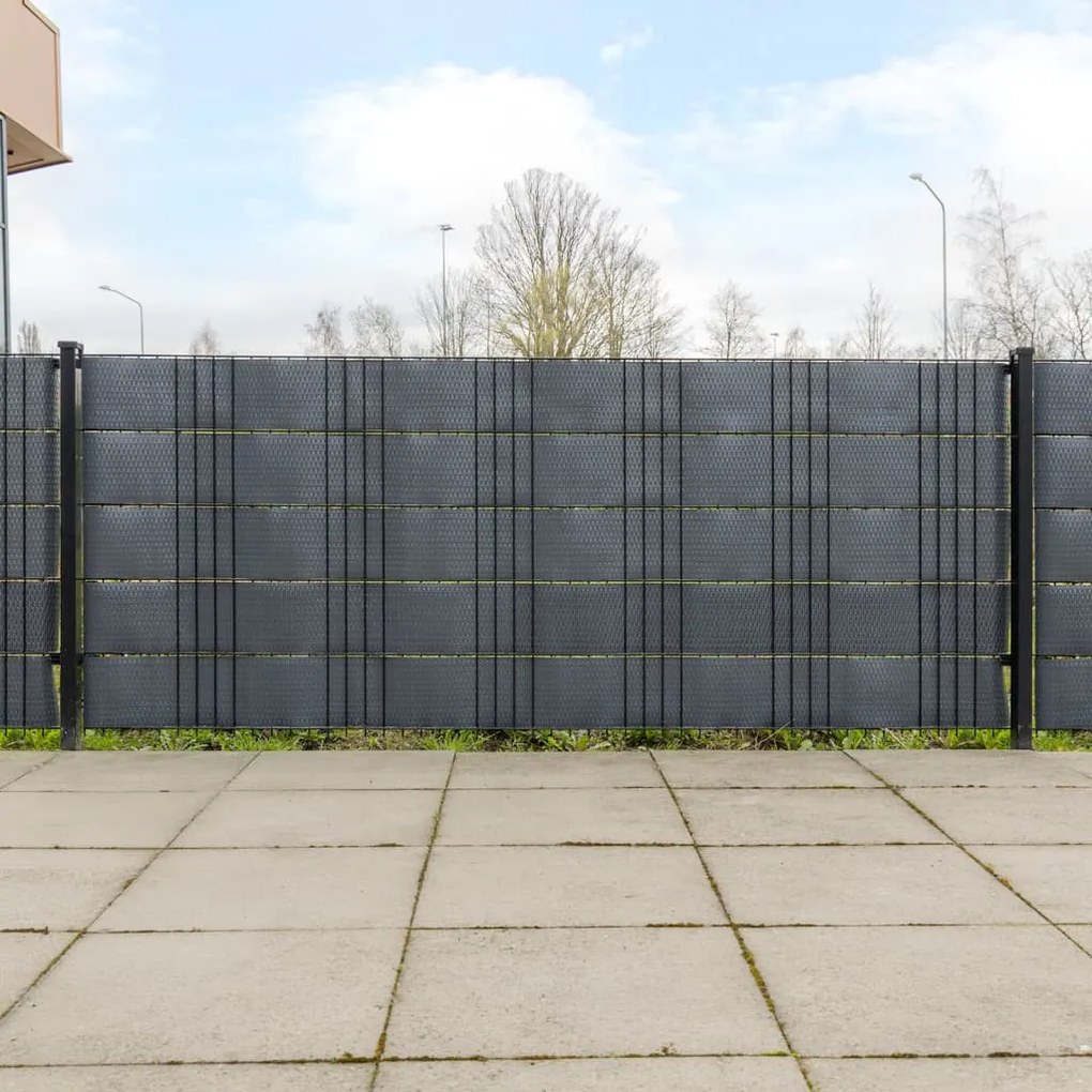 Schermi Da Balcone 10 Pz Antracite 255x19 Cm İn Polyrattan /
