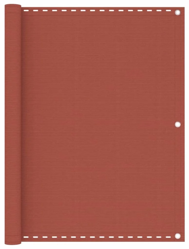 Paravento Da Balcone Terracotta 120x600 Cm İn Hdpe /