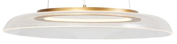 Lampada a sospensione di design oro e trasparente dimmerabile a 3 livelli - Scacrylic