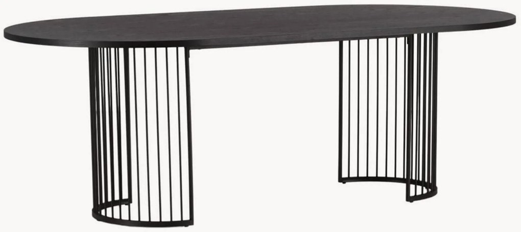 Tavolo ovale con piano in legno Hamneskär, 220 x 110 cm