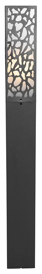 Paletto da giardino moderno nero 90 cm IP44 - Nicole