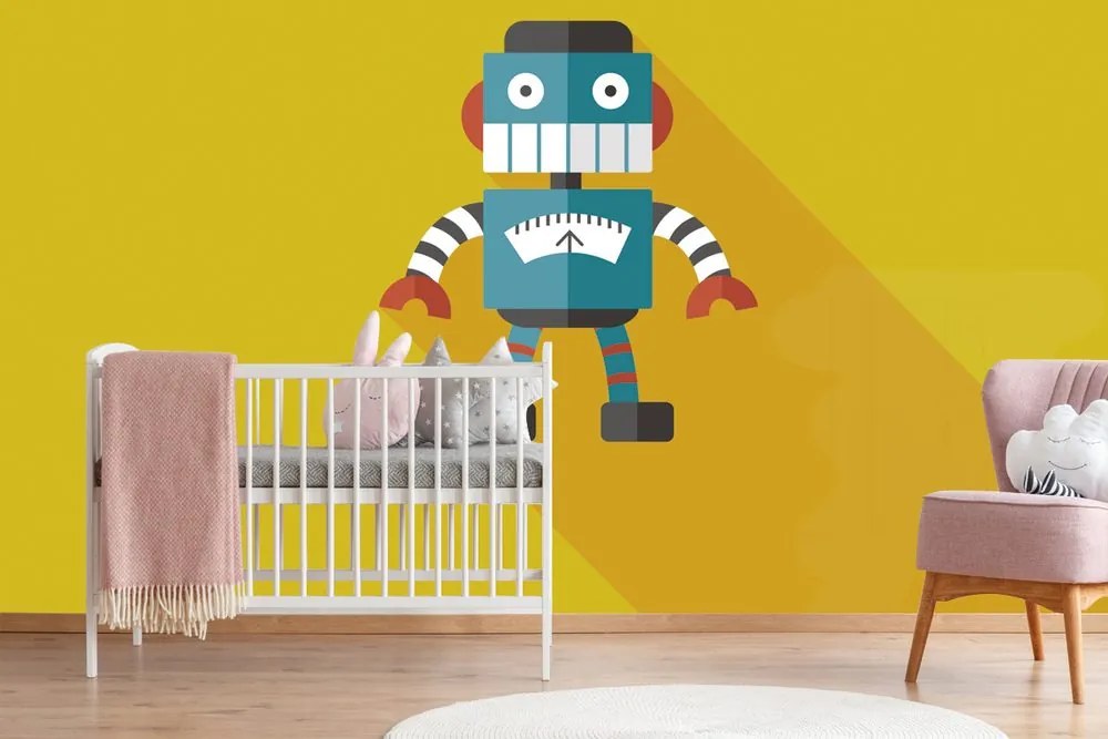 Carta da parati autoadesiva – Robot allegro