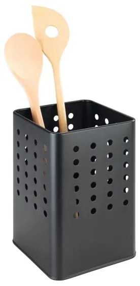 WENKO 54017100 - Portaposate SILIO 11,5 x 16,5 cm nero