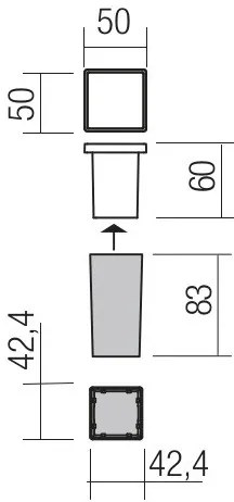 Redo 90040 - Lampada LED da incasso per esterni INCAS LED/2,3W/230V IP65