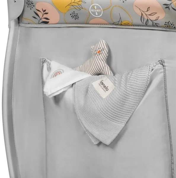 Lionelo - Lettino da viaggio STEFI PLUS Rosa e Giallo