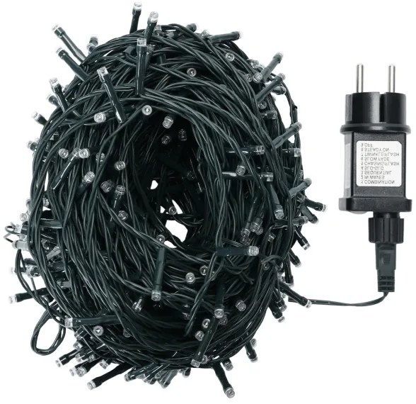 Aigostar - Catena natalizia LED RGBY da esterno 300xLED/3,6W/230V 30m IP44